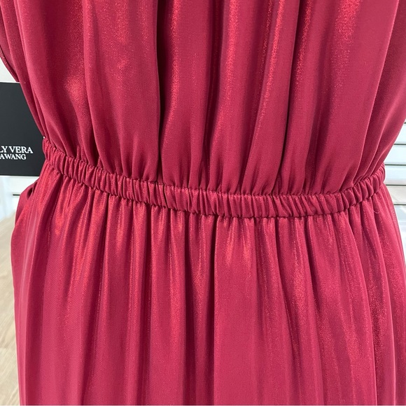 NWT L XXL Simply vera Vera Wang sleeveless midi maxi sparkly metallic dress - Picture 11 of 12